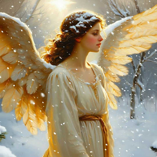 Christmas Angel - Mint Decoupage Paper