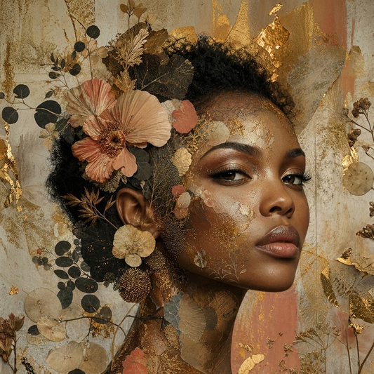 Earth & Gold - Mint Decoupage Paper